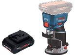 Bosch Gkf 18V-8 Posa Professionale Per Bordi A Batteria 18 V 8,0 Mm Senza Spazzole + 1X Batteria Ricaricabile Procore 4,0 Ah - Senza Caricabatterie