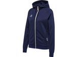 Hummel Hmlmove Grid Cot. Zip Hoodie Donna - Marine - Xs