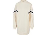 DáMské šAty Urban Classics Ladies Oversized College Sweat Dress Whitesand - S