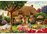 Puzzle Bluebird Cottage Con Tetto Di Paglia - 1000 Pezzi Adulti