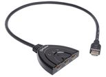 Manhattan 207843 Manhattan 1080P 3-Port Hdmi-Switch Integriertes Kabel Sw