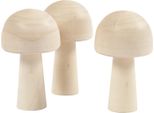 Creativ Company Cc Funghi In Legno 5,2X2,9 Cm 3 Pezzi