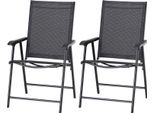 Outsunny Sedia Pieghevole Con Bracciolo Set Di 2 Sedie Da Campeggio Sedia Da Pesca Metallo 58 X 64 X 94 Cm