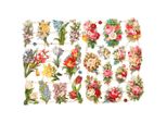 Creativ Company Immagini Vintage Di Fiori Primaverili, 2 Fogli