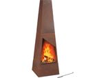 Caminetto Da Giardino Relaxdays In Acciaio Corten