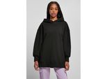Urban Classics Donna Felpa Con Cappuccio Grande Oversize Nero - Xs