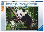 Ravensburger - Orso Panda, 500 Pezzi