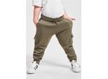 Urban Classics Boys Fitted Cargo Sweatpants Oliva - 146/152