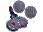 Attacco Mop Sillar Per Dyson V7/V8/V10/V11/V15 - Spazzola Per Mop Asciutti E Bagnati Con 2 Panni Mop, 160 Giri/Min