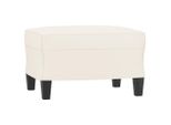 Poggiapiedi Crema 60X50X41 Cm In Pelle Finta
