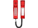 Fanvil H2U-R, Telefono Ip, Rosso, Cornetta Con Filo, Da Scrivania/A Parete, In-Band, Out-Of-Band, Sip Info, 2 Linee