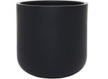 Vivanno Vaso Da Fiori In Fibra Di Vetro Chico Rotondo, Antracite Opaco - 40X40 Cm