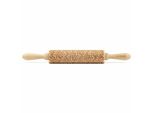 Mattarello Folkroll Motivo Floral Deco, Medio, 37 Cm, Mattarello, Rullo Per Goffratura, Motivo, Rullo, Legno Di Faggio, 892783
