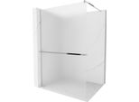Mexen Kioto+ Pannello Doccia Con Mensola Walk-In 120 X 200 Cm, Brina, Cromo - 800-120-121-01-30