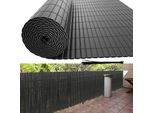 Tolletour Stuoia Per Privacy In Pvc Recinzione Privacy In Pvc Antracite Frangivento Per Giardino, Balcone E Terrazza 100X1000Cm