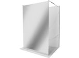 Mexen Kioto Parete Doccia Autoportante 120 X 200 Cm, Specchio 8 Mm, Cromo - 800-120-002-01-50