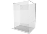 Mexen Kioto Parete Doccia Autoportante 140 X 200 Cm, Trasparente/Gelo 8 Mm, Cromo - 800-140-002-01-35