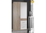 Armadio Click Anta Battente Strutturale Rovere Bianco Chiaro 90X58X199Cm 2 Ante