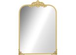Specchio Da Parete Homcom, Specchio Da Bagno 60 X 87 Cm In Stile Barocco, Specchio Decorativo Con Cornice In Metallo Per Soggiorno, Camera Da Letto, Oro