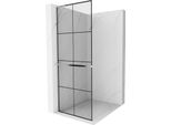 Mexen Kioto+ L Pannello Doccia Con Mensola Walk-In 80 X 200 Cm, Griglia Nera, Cromo - 800-080-123-01-77