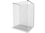 Mexen Kioto Parete Doccia Autoportante 180 X 200 Cm, Trasparente 8 Mm, Nero - 800-180-002-70-00