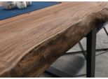 MASSIVMOEBEL24 | Tavolo Da Pranzo In Legno Di Sheesham - Decapato Grigio / Gambe Mikado Antracite Matt 180X90X79