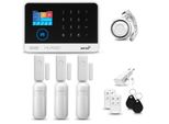 Huxgo HXA003 Sistema Di Allarme Casa Wifi + Gsm 4G Con Sirena, Sistema Di Allarme Con 3X Sensore Di Movimento E 3X Sensore Porta-Finestra, Sistema Di Allarme Per Appartamento, Casa, Ufficio, App Tuya Smartlife