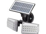 Doppia Lampada Solare A Led Da Parete Con Sensore Di Movimento E Crepuscolare 450 Lumen. Protezione IP65