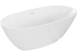 Mexen Eris Vasca Da Bagno Autonoma 155 X 80 Cm, Bianca, Troppopieno Bianco - 53441558000-20