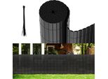 Clanmacy Pvc Privacy Schermo Stuoia Privacy Recinzione Balcone Frangivento Privacy Schermo Per Recinzione Grigio 80X800Cm
