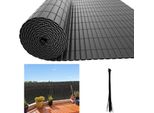 Hengda Pvc Privacy Schermo Mat Privacy Recinzione Balcone Frangivento Privacy Schermo Per Recinzione Grigio 160X800Cm