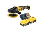 Dewalt Dcm 849 P2 Levigatrice Eccentrica A Batteria 18 V 180 Mm Brushless + 2X Batteria 5,0 Ah + Caricabatteria
