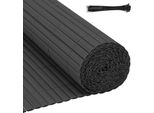 Jayseuw Pvc Privacy Schermo Stuoia Privacy Recinzione Balcone Frangivento Privacy Schermo Per Recinzione Grigio 100X500Cm