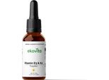Vitamina D3 + K2 In Gocce - Ad Alto Dosaggio E Vegano | Ekovita