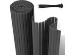 Jopassy Pvc Privacy Schermo Mat Privacy Recinzione Balcone Frangivento Privacy Schermo Per Recinzione Grigio 160X500Cm