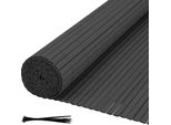 Aopunly Pvc Privacy Schermo Mat Privacy Recinzione Balcone Frangivento Privacy Schermo Per Recinzione Grigio 100X500Cm