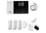 Huxgo HXA005 Sistema Di Allarme Casa Wifi + Gsm 2G Con Sirena Sistema Di Allarme Con 3X Sensore Di Movimento E Sensore Porta-Finestra, Sistema Di Allarme Per Appartamento, Casa, Garage, Tuya Smartlife App