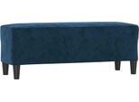 Syfax™ Panca Blu 100X35X41 Cm In Velluto