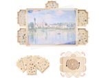Vevor Tavola Rotante Da 1000 Pezzi Con 5 Cassetti E Coperchio, Tavolo Da Puzzle Portatile (736 X 535 Mm), Accessorio Per Puzzle Per Adulti, Sistema Di Archiviazione Per Tavole Da Puzzle