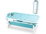 Hebitod Vasca Da Bagno Pieghevole 149 Cm Vasca Da Bagno Mobile Adulti Vasca Da Bagno Pieghevole Bambini Piccoli Bagno Blu
