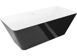 Mexen Velo Slim Vasca Freestanding 170 X 75 Cm, Bianca/Nera, Troppo Pieno Bianco - 52811707575-20