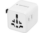 Gembird TPA-INT-01-W Universal Travel Power Adapter. White