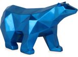 Adm - Scultura In Resina 'Orso Polare Sfaccettato'