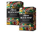 Sapone Per Il Viso Sapone Per Il Corpo Sapone Per Capelli Sapone Naturale Sapone Nero Africano Vegan, 2X 100G