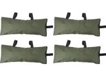 4 Pezzi Di Sacchi Di Sabbia Per La Protezione Dalle Inondazioni, Sacchi Di Sabbia Addensati Per Il Controllo Delle Inondazioni, Tessuto Oxford 600D, Verde, Chiusura A Zip