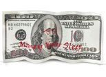 Adm - Scultura In Metallo 'Money Never Sleeps'