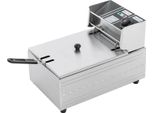 Friggitrice - Friggitrice Elettrica - 6 L - 2500 W - Termostato 60-200°C - Acciaio Inox - Tecnologia Zona Fredda - Cestello E Coperchio