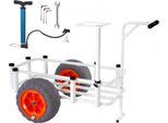 Carrello Viskar Per Pescatori - Pieghevole - Carrello Da Spiaggia E Da Sabbia - Con Pneumatici A Palloncino - Per Spiaggia, Sabbia E Uso Esterno