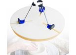 Utensile Per Ceramica - Morsetto Per Ruota Da Vasaio - Portatile - Plastica Abs - Morsetto A Disco Rotondo - Bianco