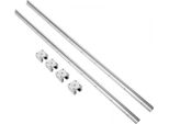 Guida Lineare - 2 Pezzi - Guide Lineari SBR16 - Pattini Scorrevoli - Set Di Guide - 1500 Mm - Acciaio Al Carbonio E Alluminio